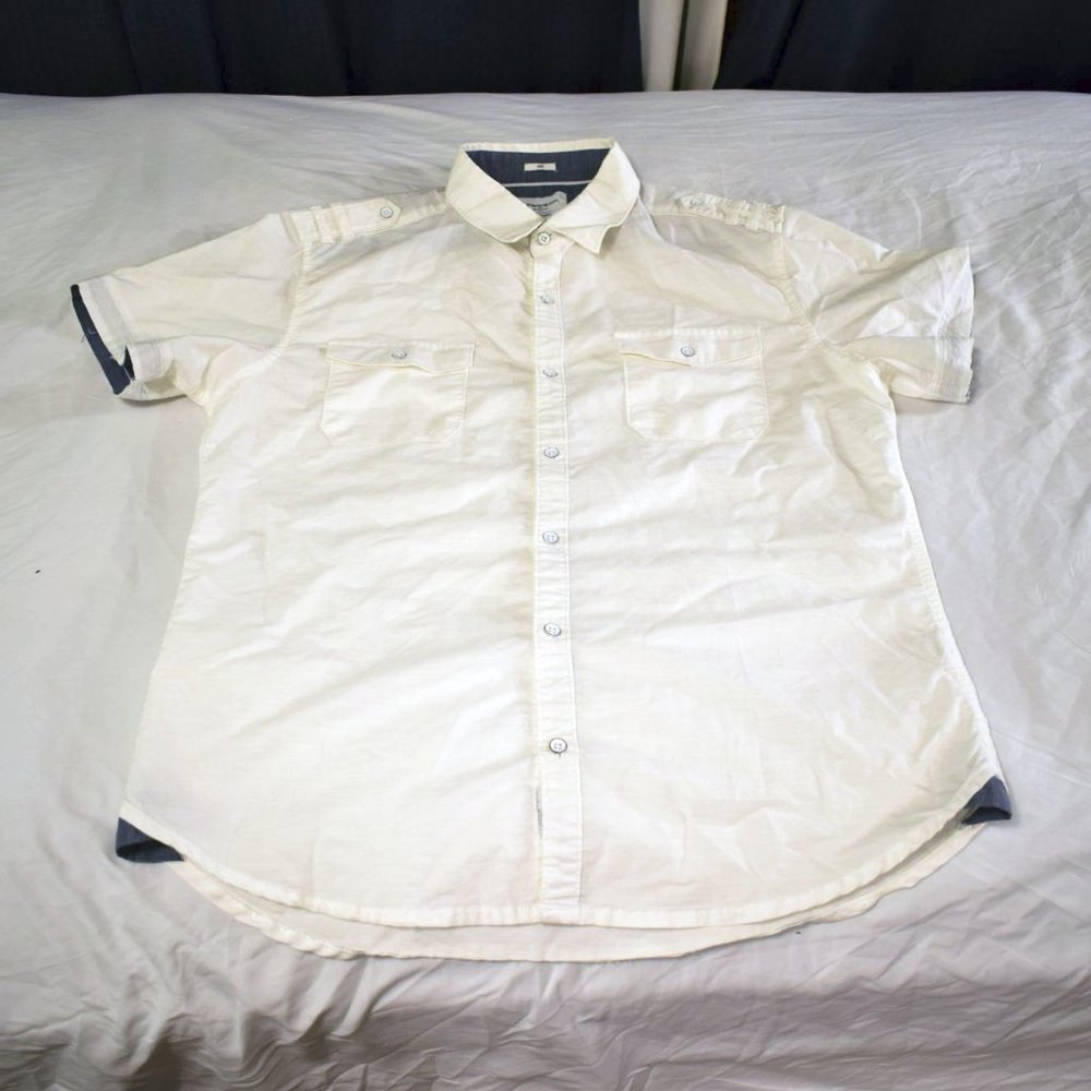 Paper Denim & Cloth - White Button-up with Pockets